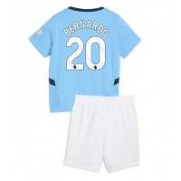 Manchester City Bernardo Silva #20 Heimtrikotsatz Kinder 2024-25 Kurzarm (+ Kurze Hosen)